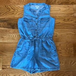 Old Navy Chambray Romper, Girls L